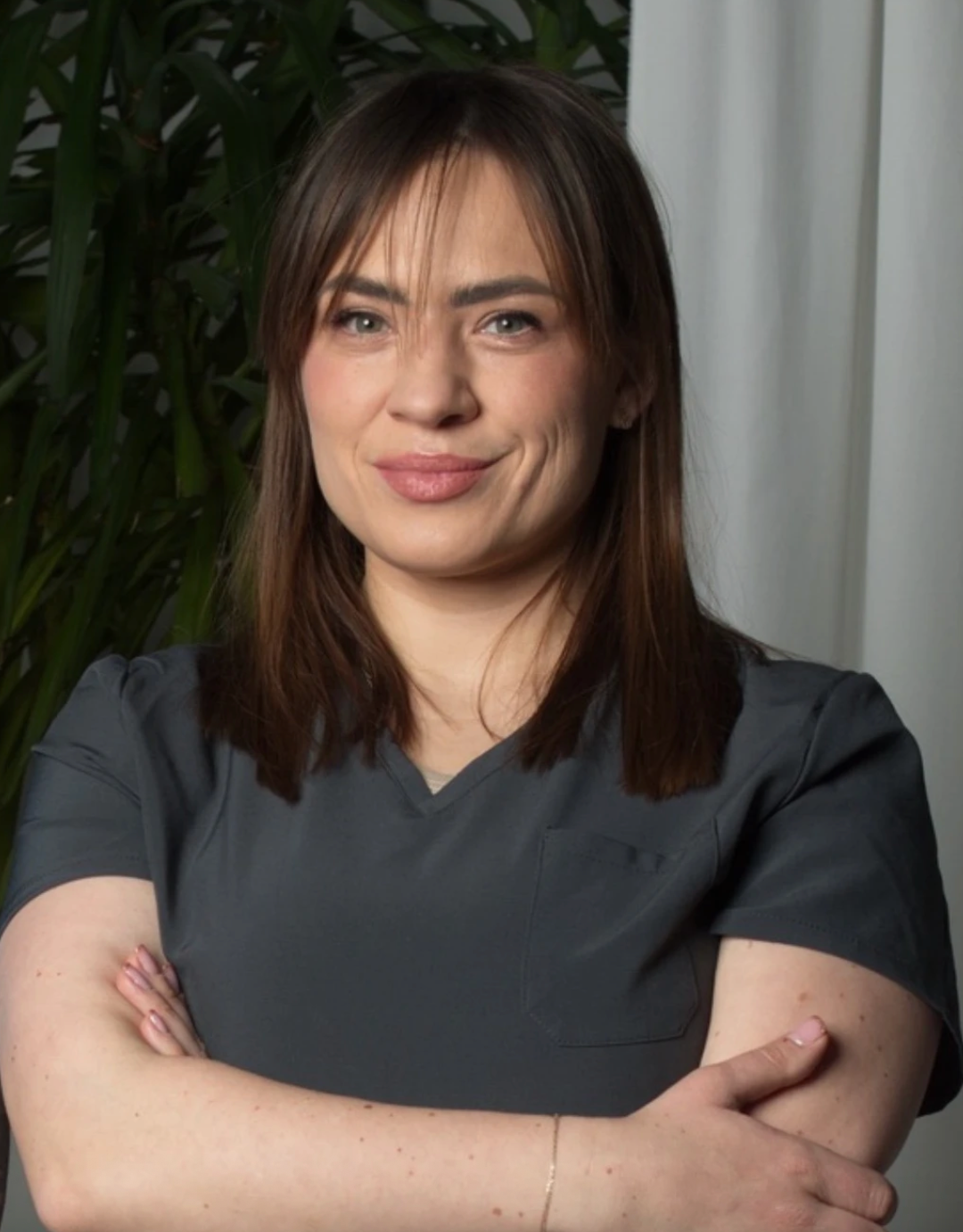 Anna Kostka w stroju medycznym